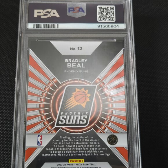 Bradley Beal 2023 Prizm ' Dominance ' Graded 8 Nm- Mt PSA Parallel # 12 - Picture 2 of 2